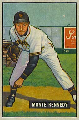 1951 Bowman Monte Kennedy #163 Baseball Card