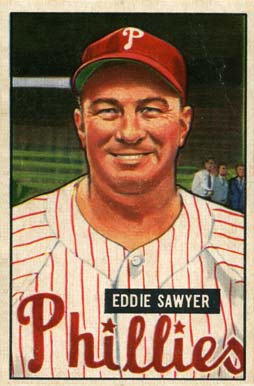 1951 Bowman Eddie Sawyer #184 Baseball Card