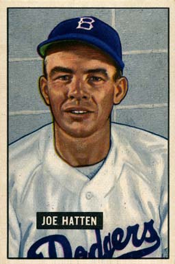 1951 Bowman Joe Hatten #190 Baseball Card