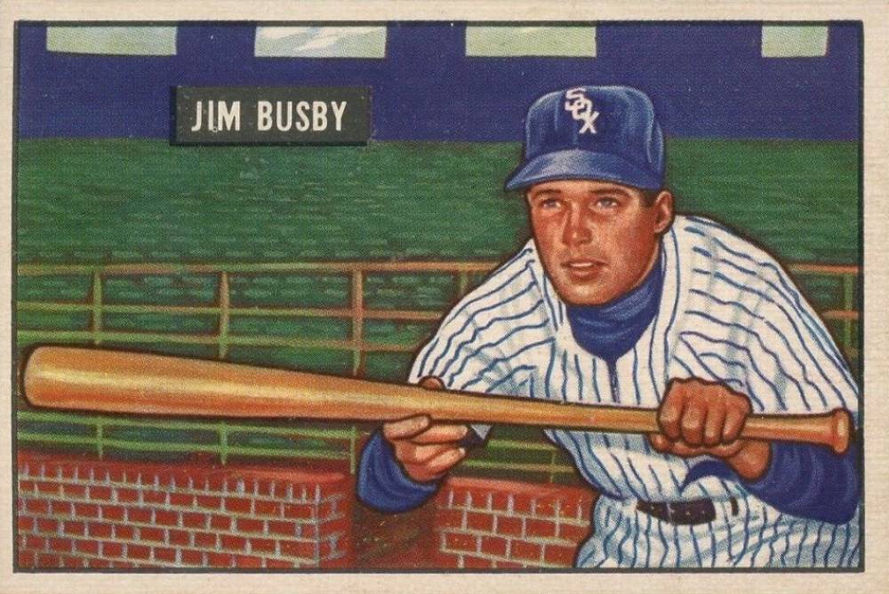 1951 Bowman Jim Busby #302 Baseball Card