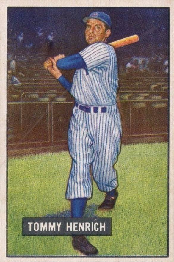 1951 Bowman Tommy Henrich #291 Baseball Card