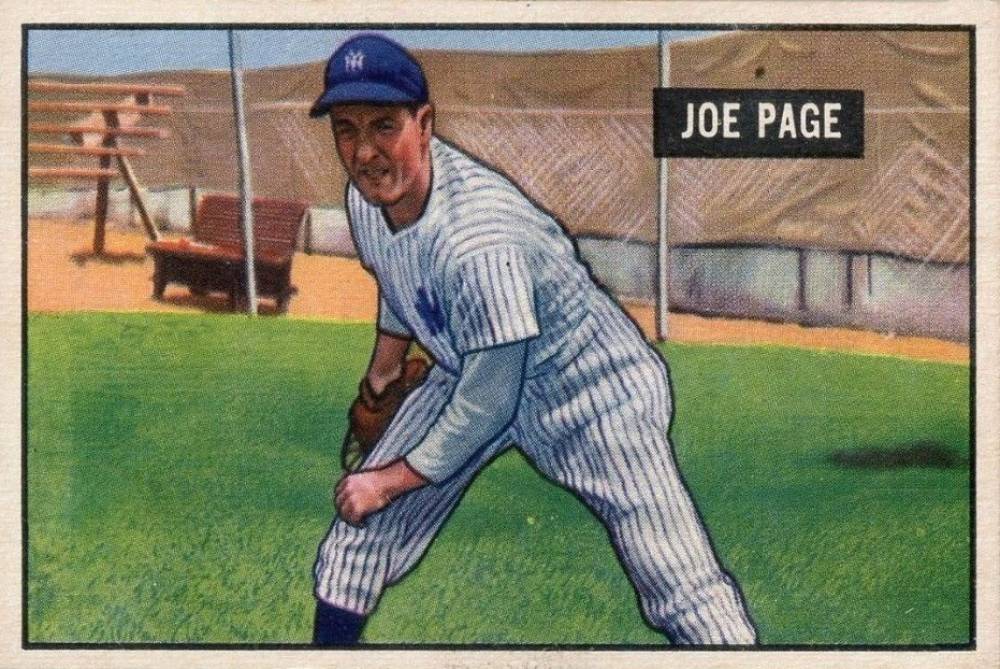1951 Bowman Joe Page #217 Baseball Card