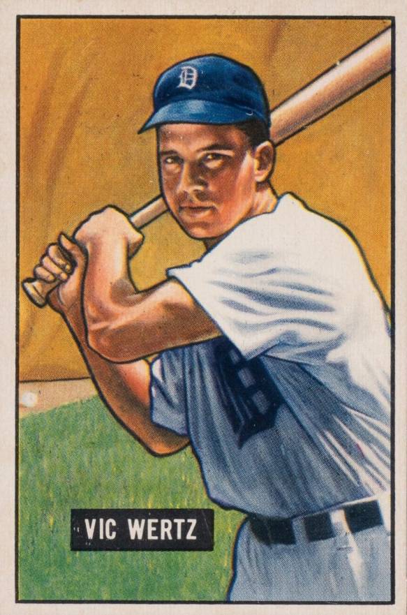 1951 Bowman Vic Wertz #176 Baseball Card