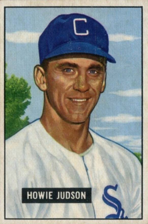 1951 Bowman Howie Judson #123 Baseball Card