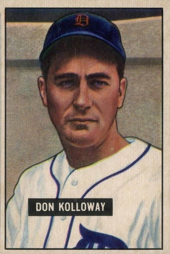 1951 Bowman Don Kolloway #105 Baseball Card
