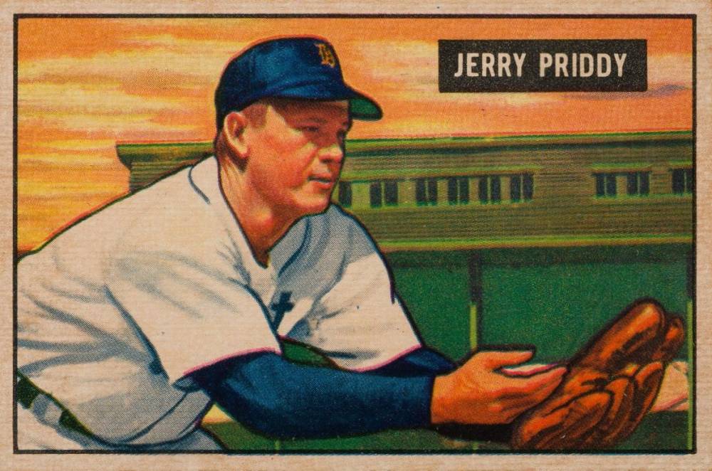 1951 Bowman Jerry Priddy #71 Baseball Card