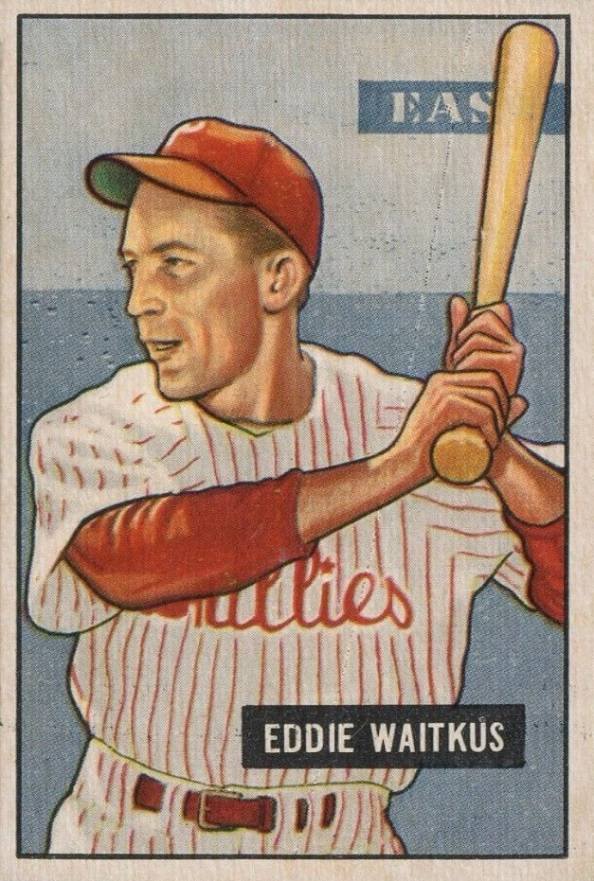 1951 Bowman Eddie Waitkus #28 Baseball Card