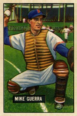 1951 Bowman Mike Guerra #202 Baseball Card