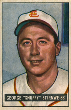 1951 Bowman George "Snuffy" Stirnweiss #21 Baseball Card