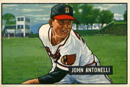 1951 Bowman Johnny Antonelli #243 Baseball Card