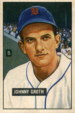 1951 Bowman Johnny Groth #249 Baseball Card
