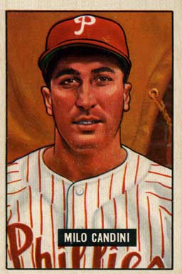 1951 Bowman Milo Candini #255 Baseball Card