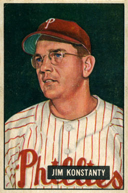 1951 Bowman Jim Konstanty #27 Baseball Card