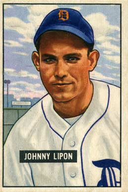 1951 Bowman Johnny Lipon #285 Baseball Card