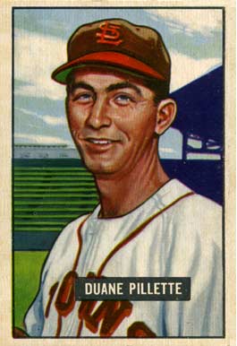 1951 Bowman Duane Pillette #316 Baseball Card
