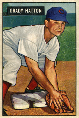 1951 Bowman Grady Hatton #47 Baseball Card