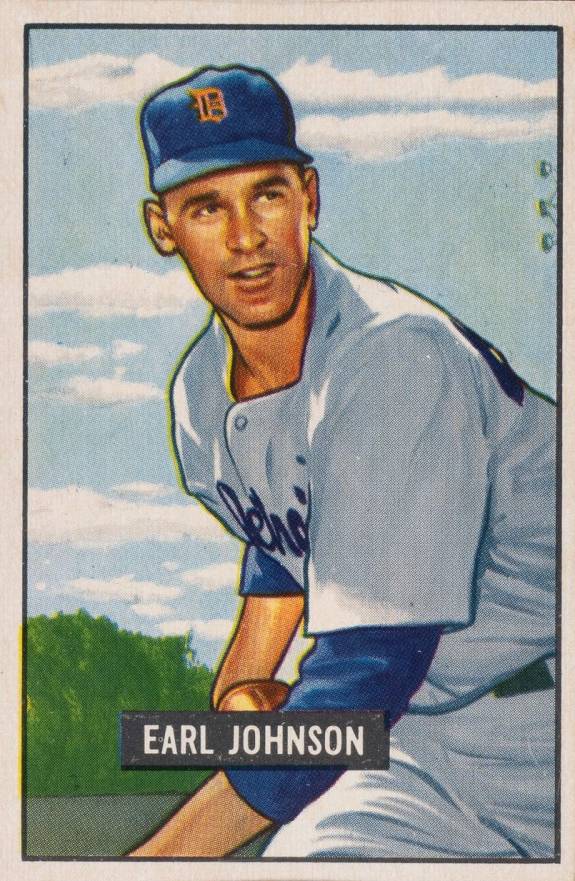 1951 Bowman Earl Johnson #321 Baseball Card