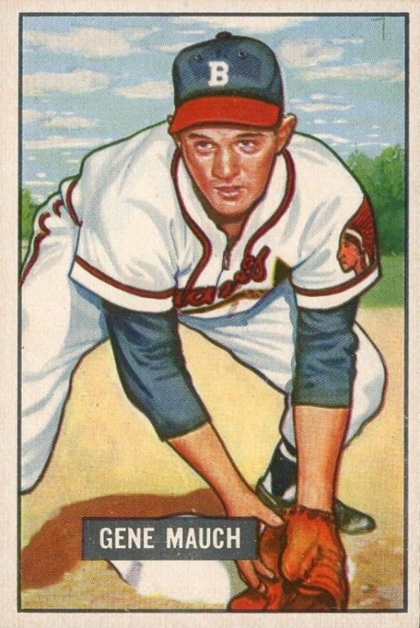 1951 Bowman Gene Mauch #312 Baseball Card