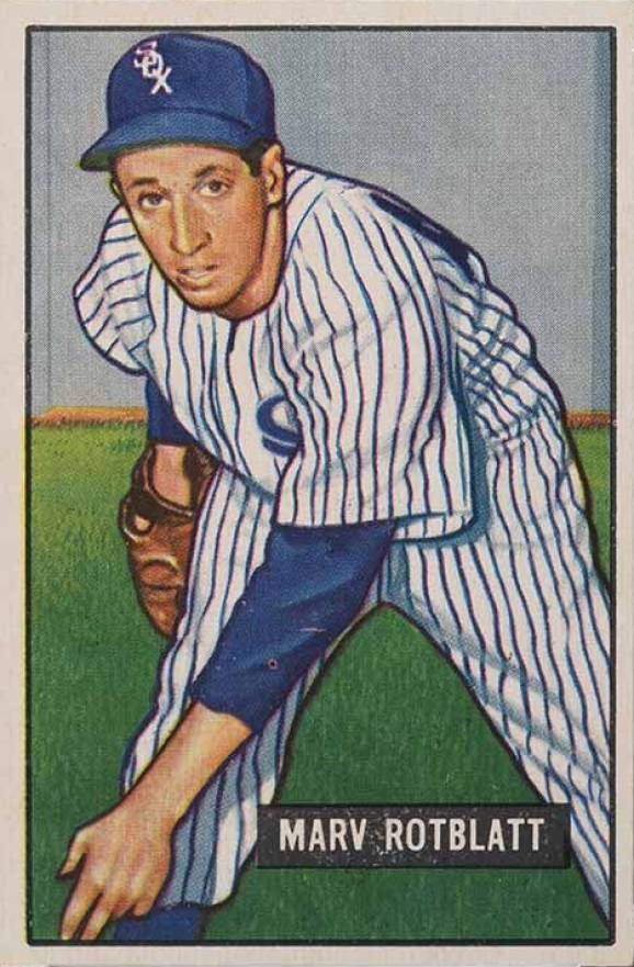 1951 Bowman Marv Rotblatt #303 Baseball Card