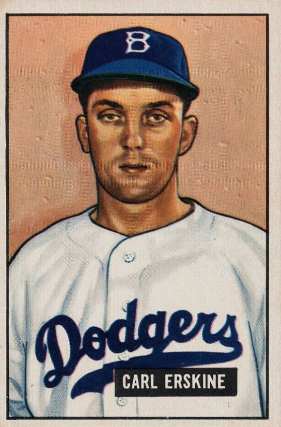 1951 Bowman Carl Erskine #260 Baseball Card