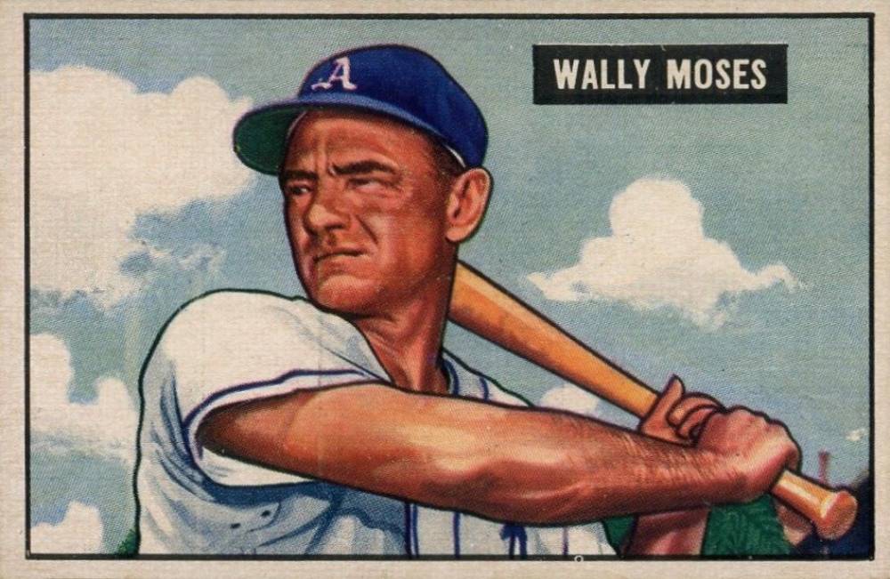 1951 Bowman Wally Moses #261 Baseball Card