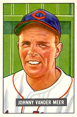 1951 Bowman Johnny Vander Meer #223 Baseball Card