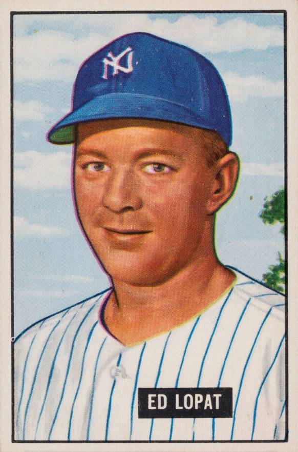 1951 Bowman Ed Lopat #218 Baseball Card