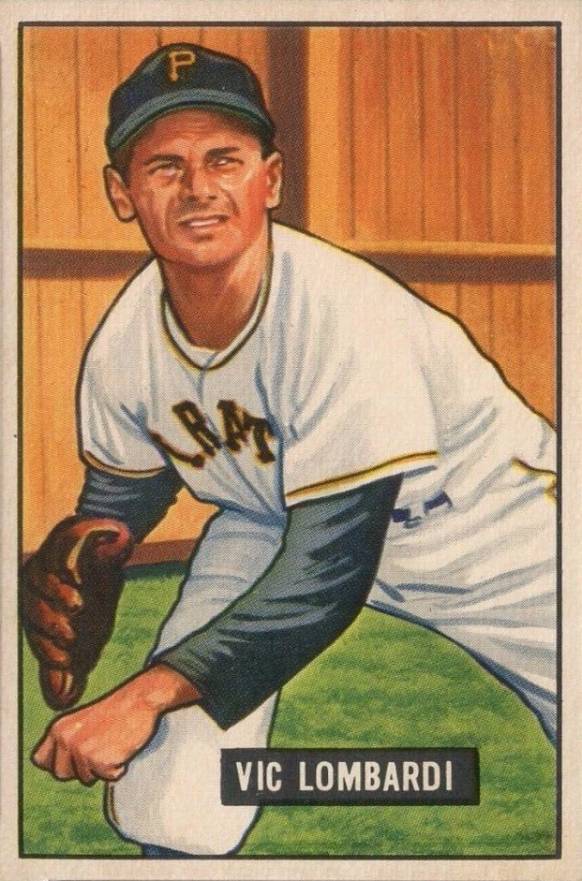 1951 Bowman Vic Lombardi #204 Baseball Card