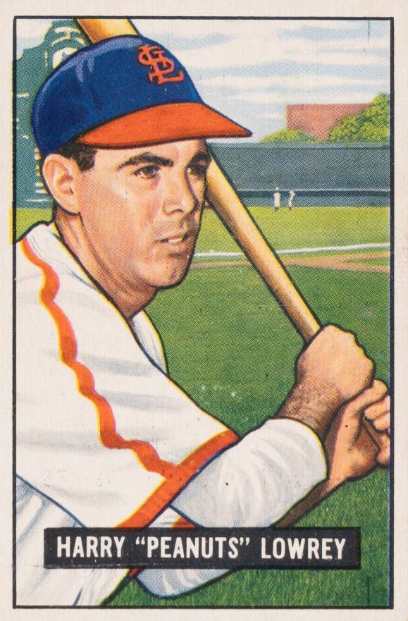 1951 Bowman Harry "Peanuts" Lowrey #194 Baseball Card