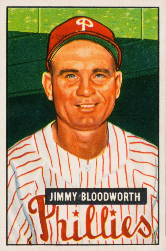 1951 Bowman Jimmy Bloodworth #185 Baseball Card