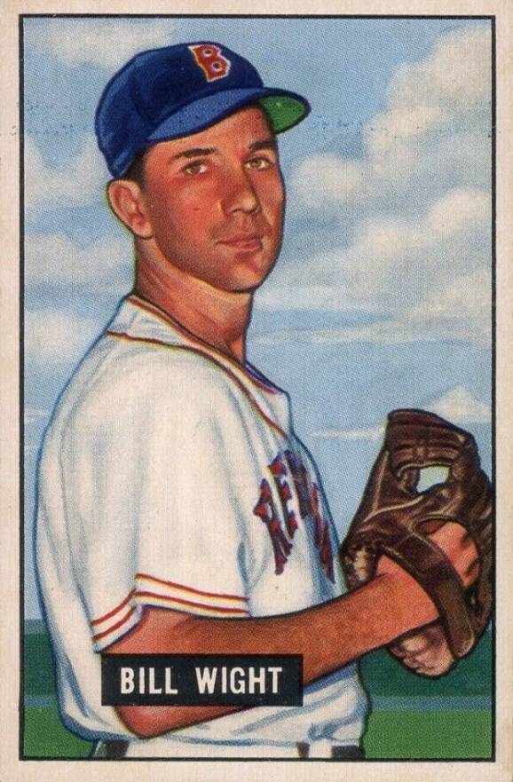 1951 Bowman Bill Wight #164 Baseball Card