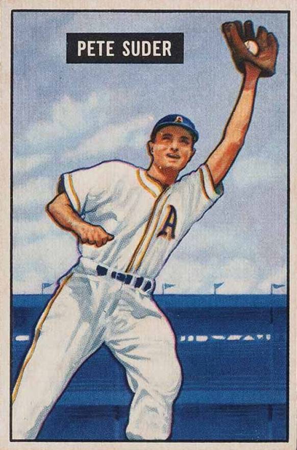 1951 Bowman Pete Suder #154 Baseball Card