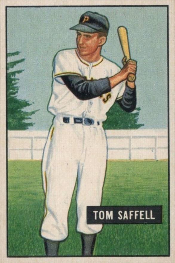 1951 Bowman Tom Saffell #130 Baseball Card