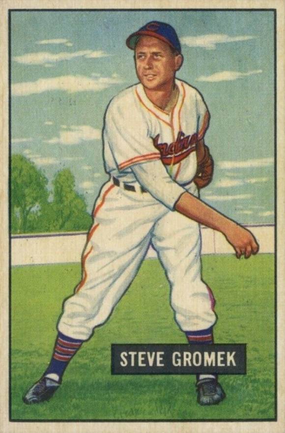 1951 Bowman Steve Gromek #115 Baseball Card
