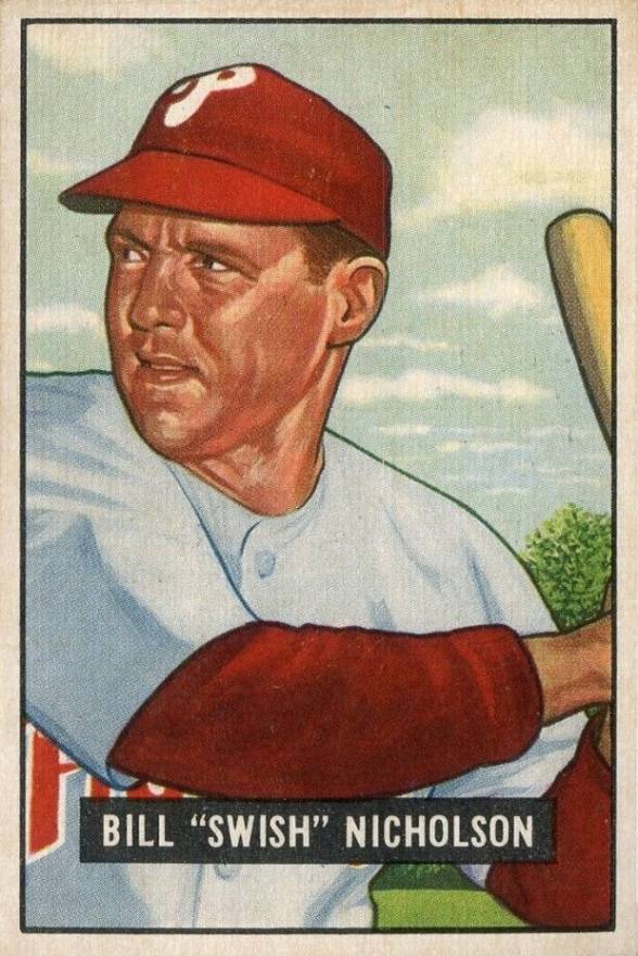 1951 Bowman Bill "Swish" Nicholson #113 Baseball Card