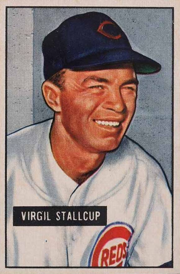 1951 Bowman Virgil Stallcup #108 Baseball Card