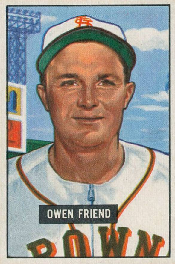 1951 Bowman Owen Friend #101 Baseball Card