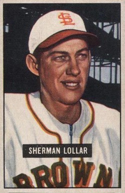 1951 Bowman Sherman Lollar #100 Baseball Card