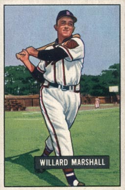 1951 Bowman Willard Marshall #98 Baseball Card