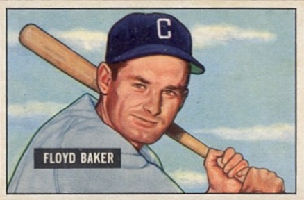 1951 Bowman Floyd Baker #87 Baseball Card