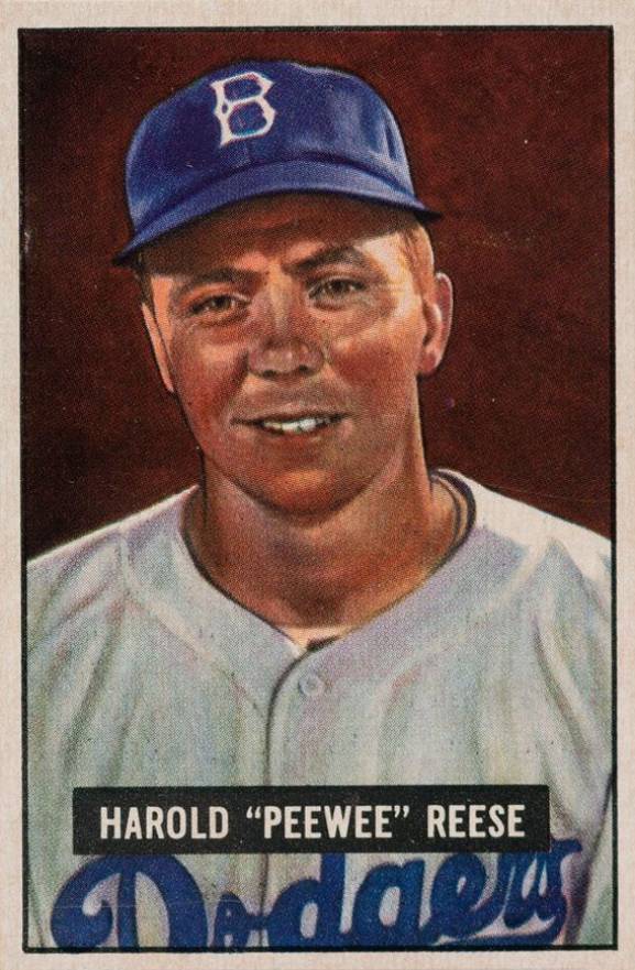 1951 Bowman Harold "Pee Wee" Reese #80 Baseball Card