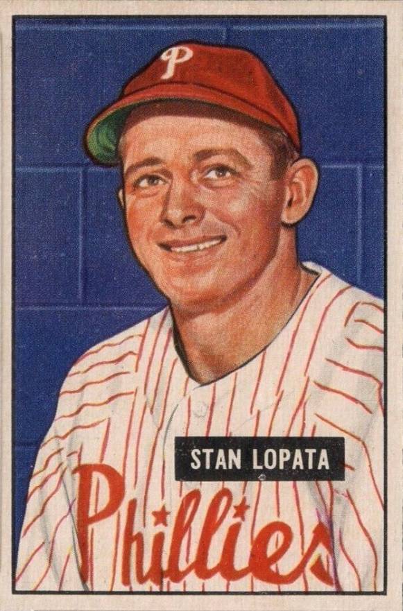 1951 Bowman Stan Lopata #76 Baseball Card