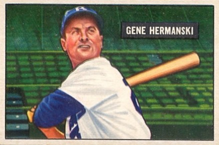 1951 Bowman Gene Hermanski #55 Baseball Card