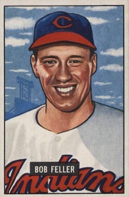 1951 Bowman Bob Feller #30 Baseball Card