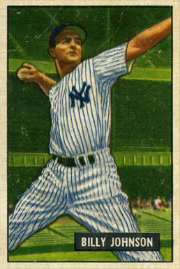 1951 Bowman Billy Johnson #74 Baseball Card