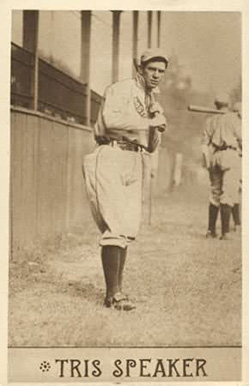 1910 Sepia Postcards Tris Speaker # Baseball Card