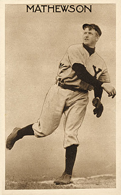1910 Sepia Postcards Mathewson # Baseball Card