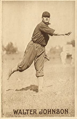 1910 Sepia Postcards Walter Johnson #14 Baseball Card