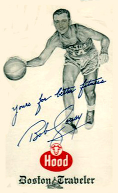 1963 H.P. Hood Dairy Bob Cousy # Basketball Card