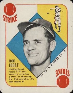 1951 Topps Blue Backs Eddie Joost #15 Baseball Card